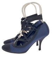 CHANEL Pumps EU36 US5.5 Navy