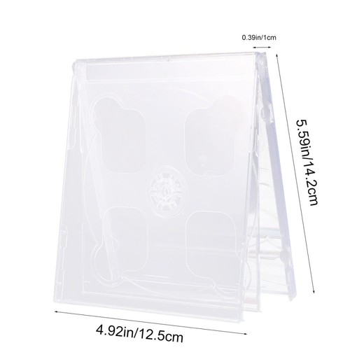 5 Pcs Clear CD Case CD-Hülle Festplattenspeichergehäuse CD-Hüllen - Bild 2 von 12