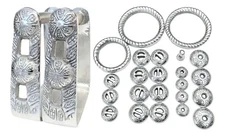 Herraje Para Montura Charra Charro LUXURY Saddle Aluminum Kit Fittings MEXICO