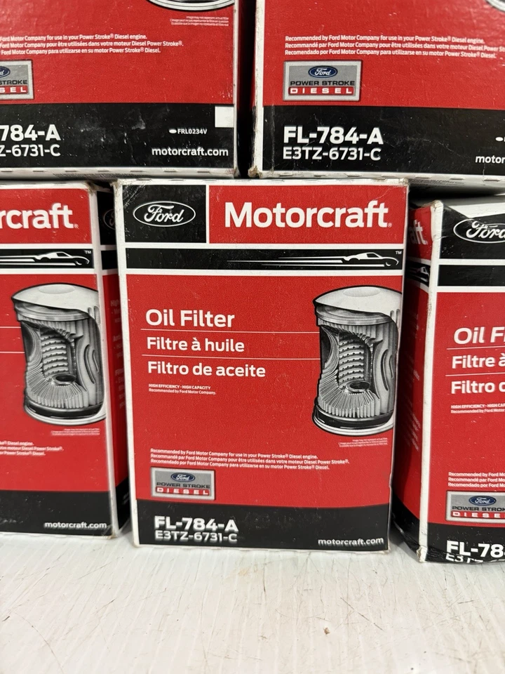(6) Filtro de aceite para motor diésel Motorcraft FL-784-A Select F-250 F-350 6,9 L 7,3 L Foto 2 de 4