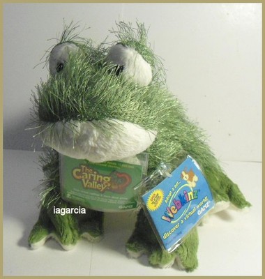 Webkinz Caring Valley Plush by Ganz Frog w/un-used Code Tags