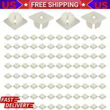 100 Pcs License Plate Screw Inserts Nylon Inserts For Front 100 Nut Clip Screws