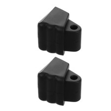 2Pcs Roller Skate Brake Pads Black PVC Safety Enhancing Replacement Brake Blocks