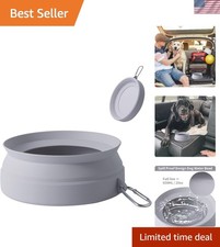Spill Proof Dog Water Bowl for Cars,Collapsible No Splash Dog Travel Bowls In...