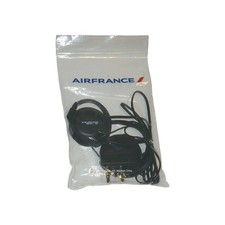 Air France Airline Headphones Over the Ear 2 Prong Plug-In Ear Buds NEW