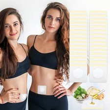 45 Pcs Disposable Castor Oil Patches for Belly Button,White Pack...