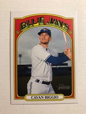 2021 Topps Heritage High Number Cavan Biggio Blue Jays Missing from Series 1 216