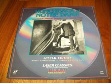 THE HUNCHBACK OF NOTRE DAME Laserdisc LD VERY GOOD CONDITION W/COMMENTARY RARE