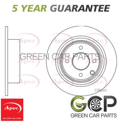 Apec Rear Brake Disc Fits Nissan Cube 2003-2015 1.5 dCi 1.6 1.8 43206EM10A