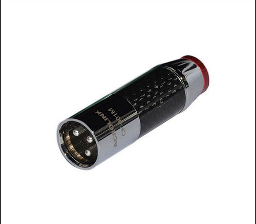 4x Enchufe Conector XLR Audio Fibra de Carbono Plateado 2 Hombre 2 Mujer - Imagen 2 de 3