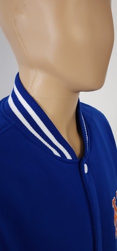 NY Mets JH Design Royal Reversible Fleece Faux Leather Sleeves Jacket 2X-L * - 第 3/14 張圖片