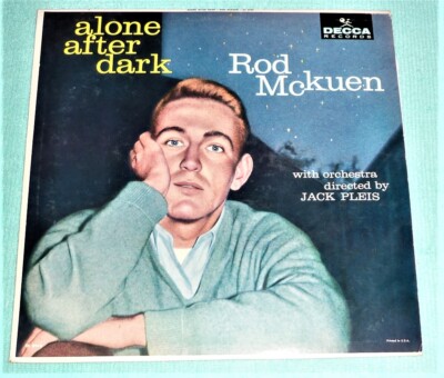  VINYL LP by ROD McKUEN ''ALONE AFTER DARK'' (1960) DECCA DL 8946 (PROMO) JAZZ