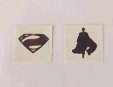 "SUPERMAN  MAN OF STEEL" temporary tattoo Lot Of Two