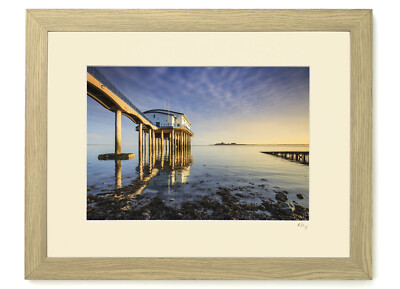 RNLI Barrow Rettungsbootstation, Roa Island. 7x5'', A4 oder A3 Foto montiert oder gerahmt