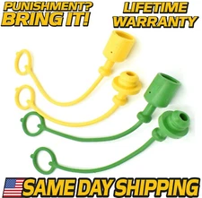 (4 Pack) Hydraulic Plug & Cap Set Fits HydraStar 1/2 NPTF, 3000 PSI B40004