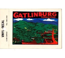 Lot of 12 Gatlinburg Tennessee Souvenir Luggage Decals Stickers - New - Free S&H