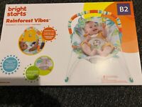 Bright Starts Rainforest Vibes Bouncer Bouncing Chair - Brand New In Box