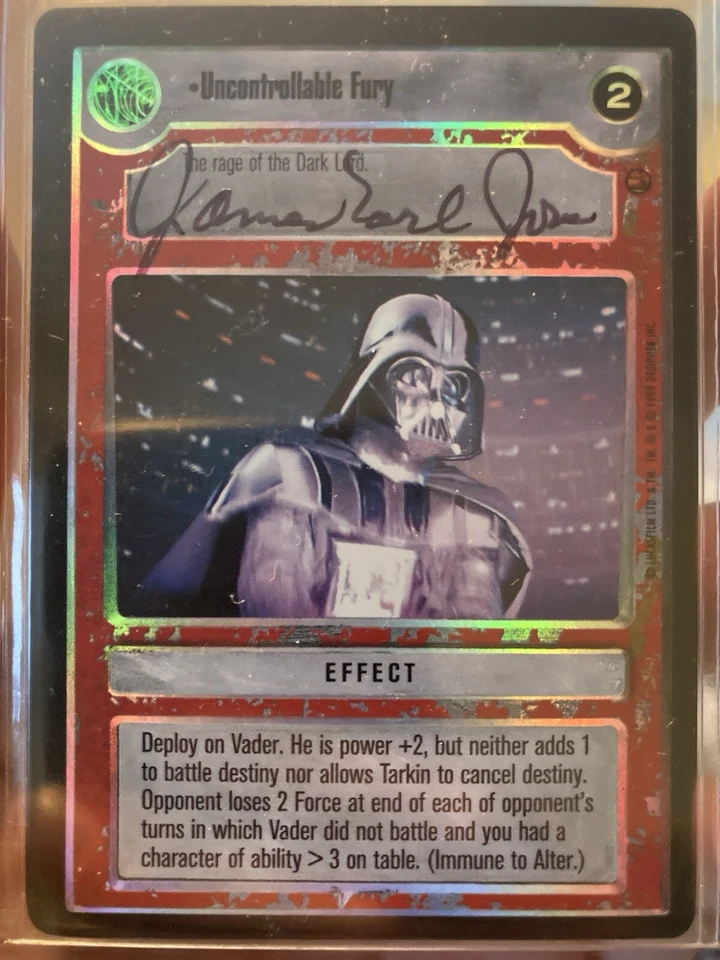 Star Wars CCG - James Earl Jones (Darth Vader) - signed card - SWAU verification - Bild 2 von 2