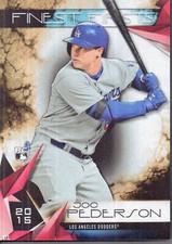 2015 Joc Pederson Finest Firsts 10x14 Metal Wall Art - Gold Edition #1/1