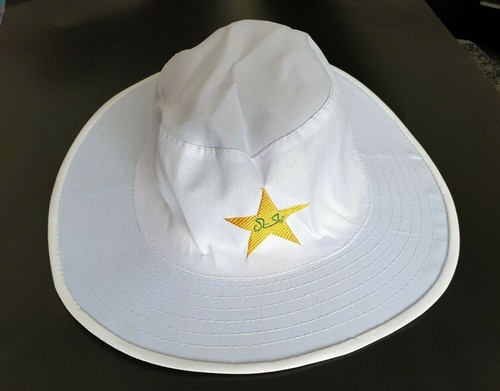 WHITE WIDE BRIM UMPIRE COTTON PAKISTAN 