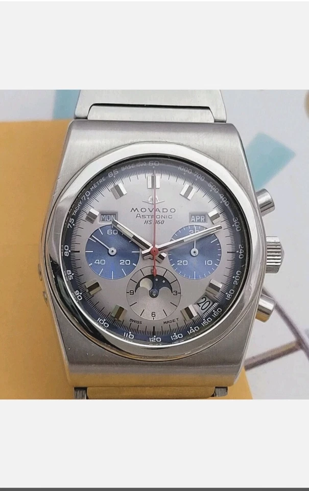 CRONÓGRAFO ZENITH MOVADO Astronic HS360 EL PRIMERO 3DATE 3 REGISTRO FASE LUNAR Foto 4 de 4