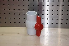 Newval Fluid 1 1/4" PVC SCH 40 Ball Valve 1 1/4" Slip on, Industrial, Pool, Spa 