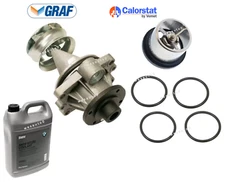 Engine Water Pump & Thermostat + Coolant Kit 7pcs OES For BMW M3 M5 M6