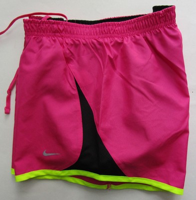 pink and black nike shorts