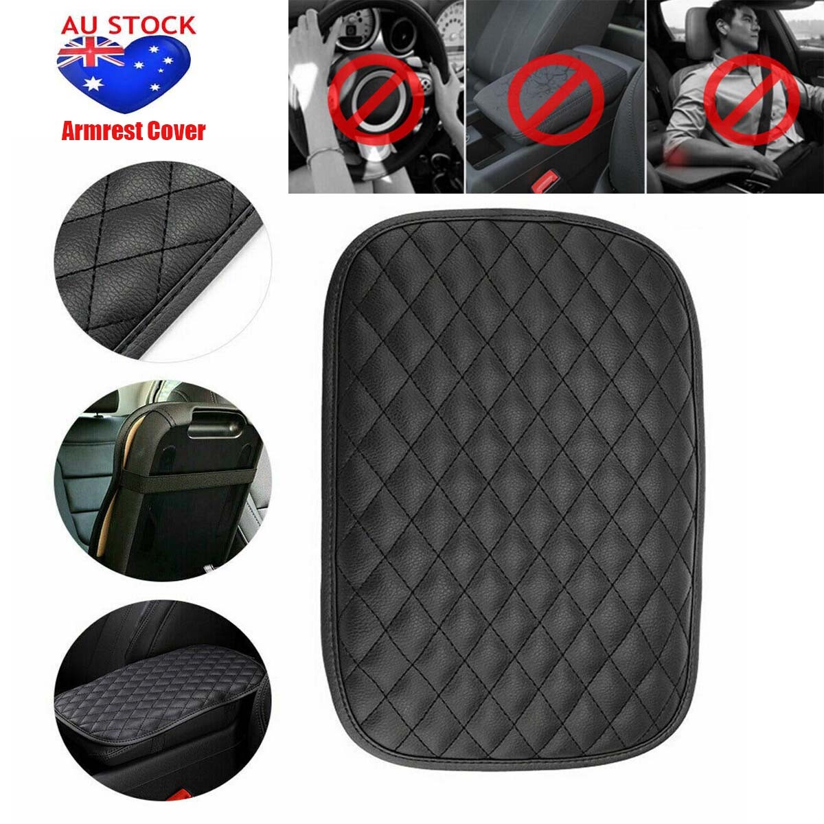 For Car Armrest Cushion Cover Center Console Box Pad Protector Mat Accessories