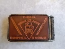 Diesel Designed for Truckers Bobtail Racing President Whistler Belt Buckle