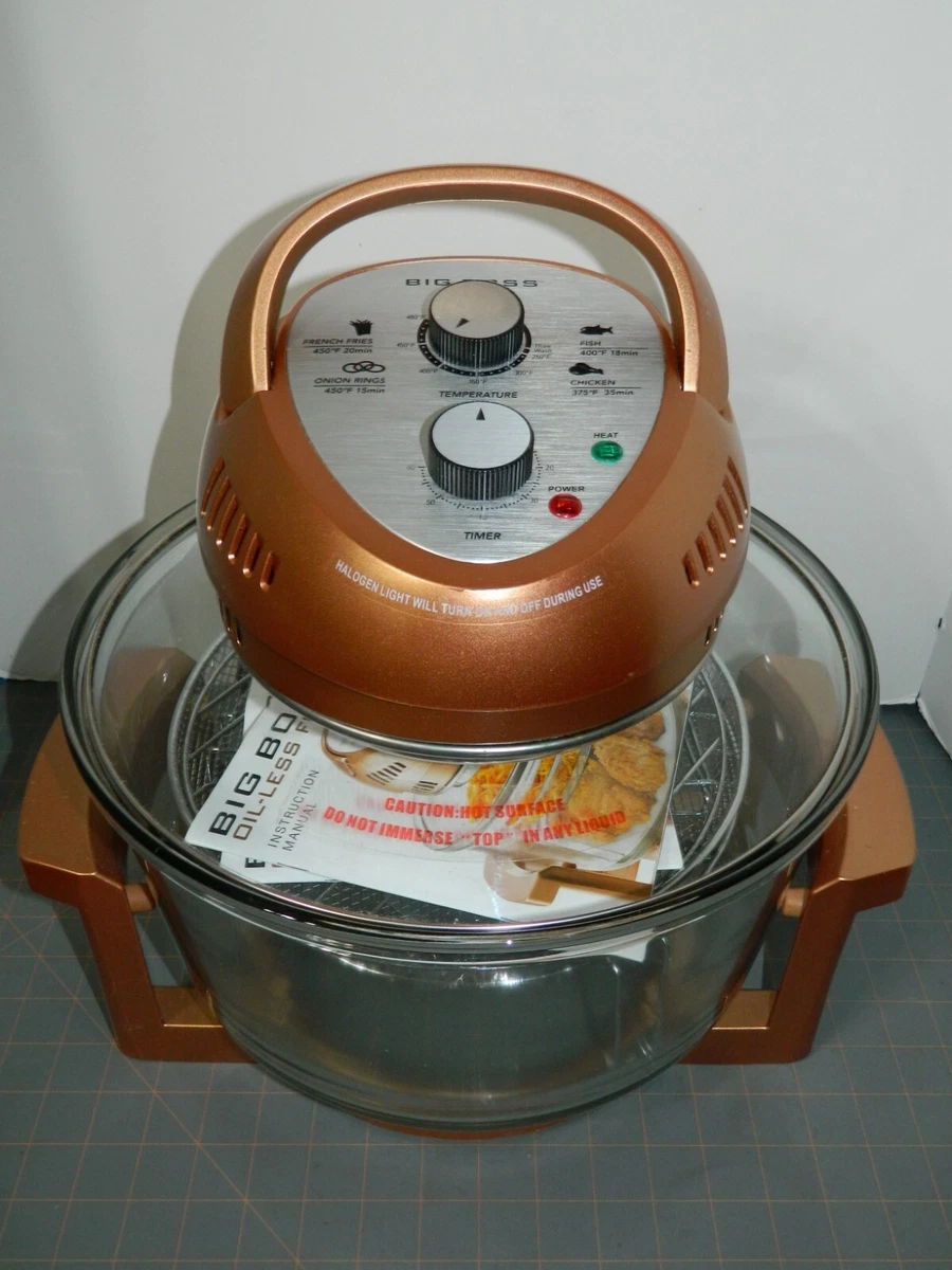 Big Boss Intertek 8605 Oil-less Copper Air Fryer Convection Oven Complete  Tested