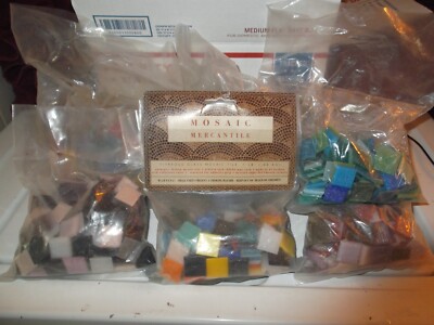 Mosaic Mercantile Glass Tile * 13 LBs * Assorted Colors * UNUSED NEW