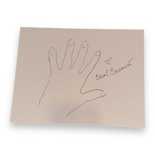 Carol Burnett Signed Autograph 8.5x11 Hand Tracing! Legendary TV Bob Mackie Star Carol Burnett Signed Autograph 8.5x11 Hand Tracing! Legendary TV Bob Mackie Star