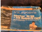 Linksys Etherfast 10/100 + 56K Modem Pc Card