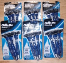 18 NEW Gillette MACH3 Disposable Razors [6] 3-Packs 