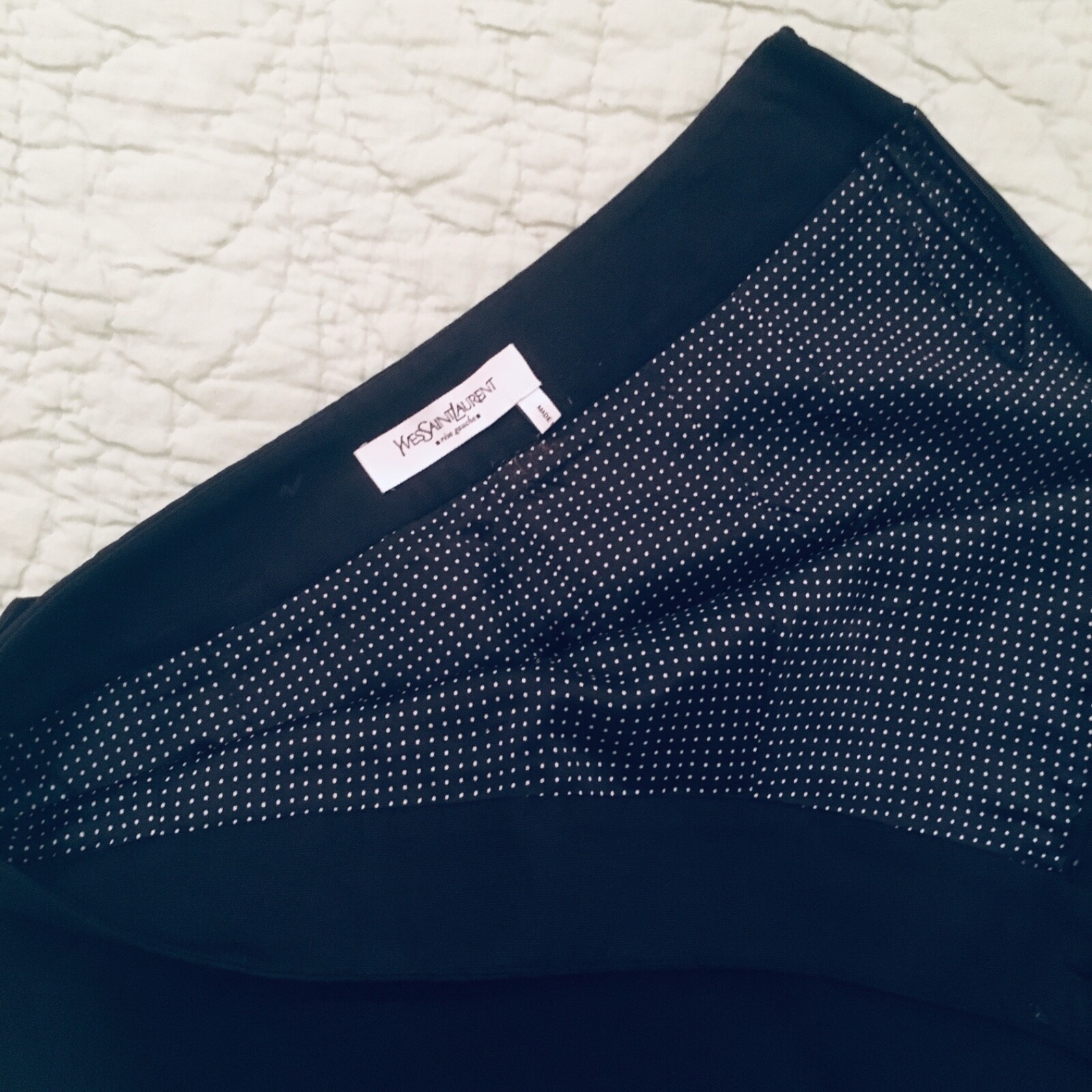 Gonna vintage YSL Saint Laurent Rive Gauche nera gonna slim 40 taglia 4 6 Italia