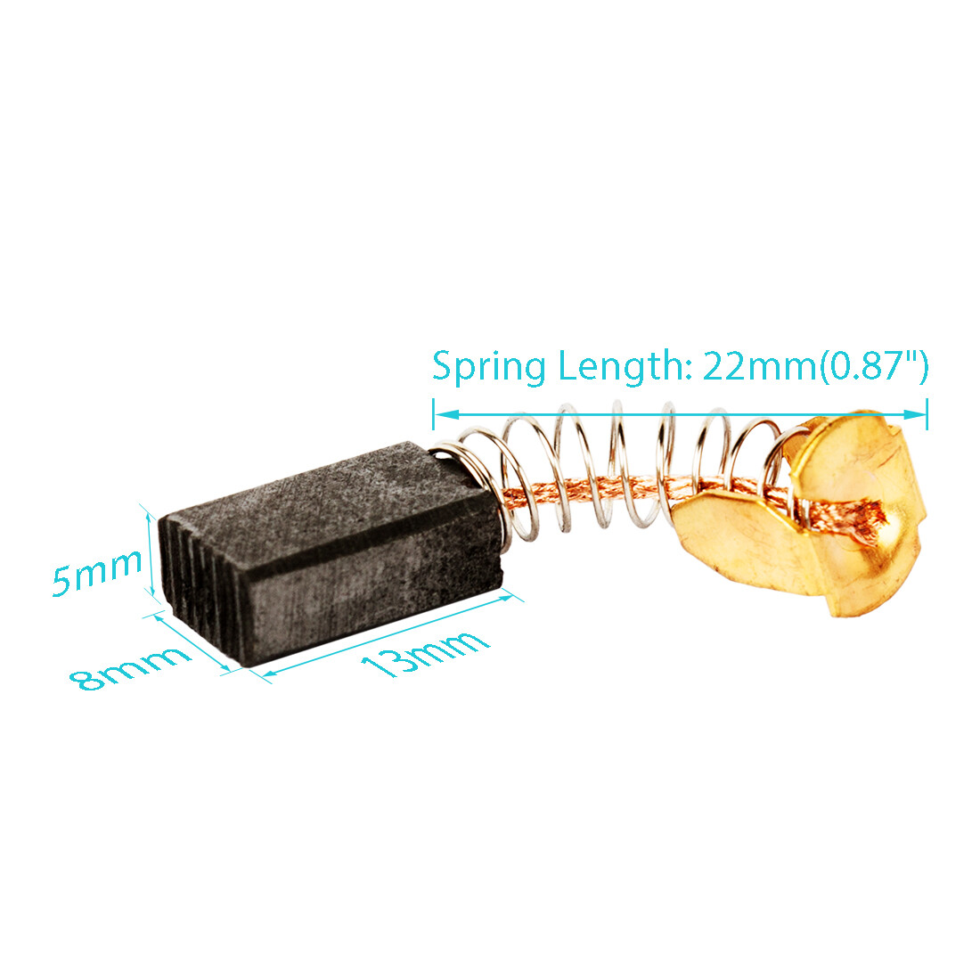 9Pcs CB-408 Motor Rotary Power Tool Carbon Brush 19mm x 8mm x 6mm