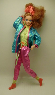 1985 Barbie And The Rockers Diva Doll 2427 Your Own Special Iron On Decal Inside Using 1983 Spanish Barbie Face Vintage Barbie Dolls Barbie Barbie Girl