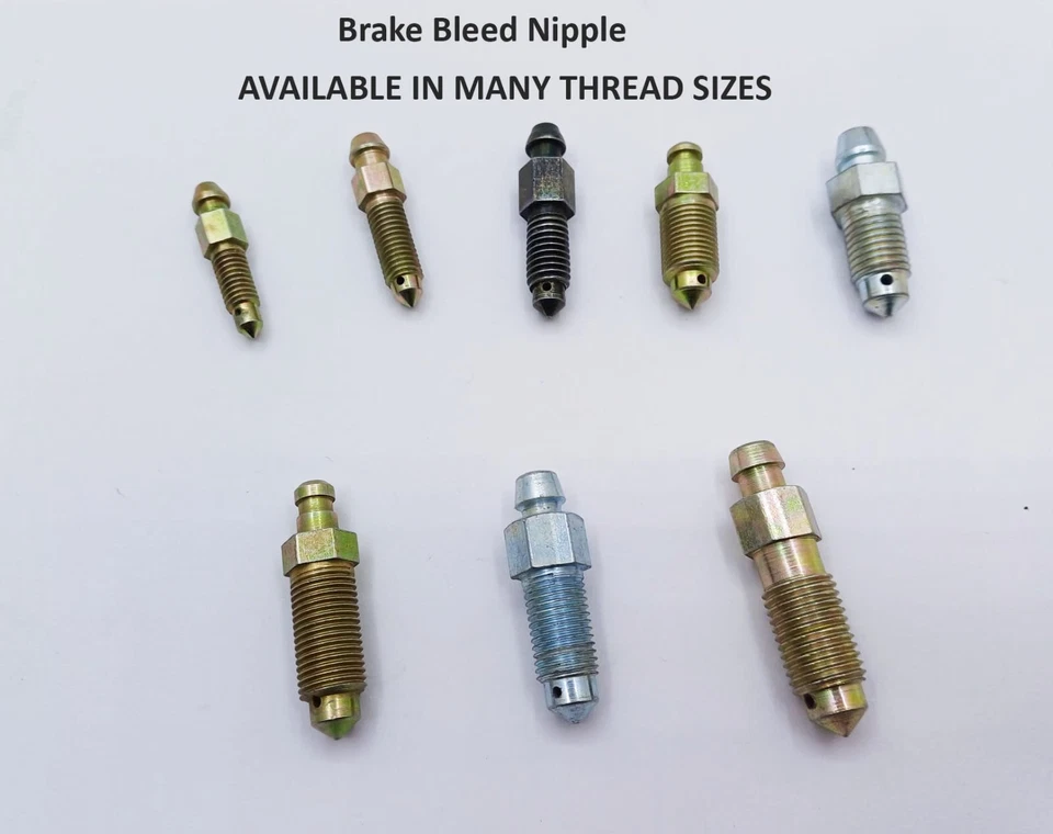 Brake Bleed Nipple Screw Steel High Performance M6/M7/M8/M10/Metric/UNF Thread