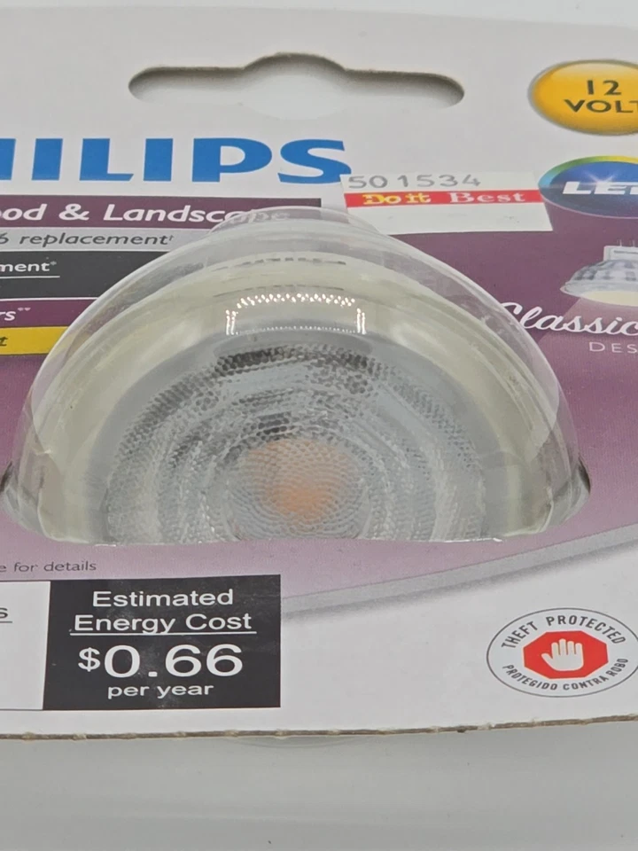 PHILIPS Glass 35 Watt MR16 Replacement GU5.3 Dimmable LED Floodlight (C4) - Image 4 of 4