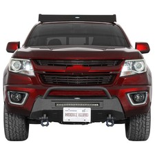 Bull Bar Blink Stubby Steel Front Bumper W Light Bar Fit 15-20 Chevy Colorado Bull Bar Blink Stubby Steel Front Bumper W Light Bar Fit 15-20 Chevy Colorado
