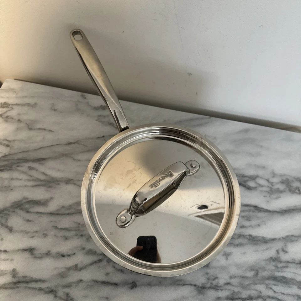 Соусы Breville 3 кварты с крышкой все варочные панели безопасны для духовки из нержавеющей стали Sm Dent - Изображение 2 из 4