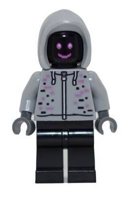 New LEGO Robot World DJ Minifigure 60421 City EDM Techno DJ Gray Hoodie cty1805