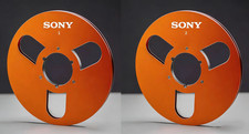 One Pair orange 10.5'' Aluminium tape reel for Sony Reel To Reel tape recorder