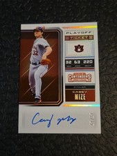 2018 Contenders Draft Picks Casey Mize Variation Playoff Ticket 15/15 Auto