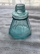 Antique Stickwell & Co Aqua Mucilage Bottle c1880s&ndash;1900s Glue Ink Style