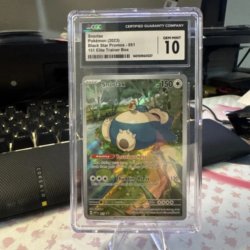 2023 POKEMON SVP EN-SV BLACK STAR PROMO #051 SNORLAX CGC 10 GEM MINT
