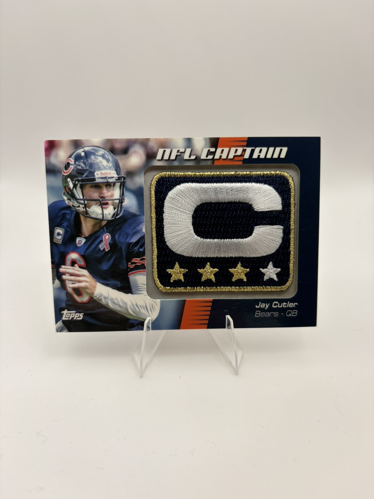Topps 2012 NFL Captain's Patch Jay Cutler Chicago Bears Insert NCP-JC