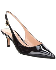 Gianvito Rossi Ribbon Sling 55 Patent Slingback Pump Women's Black 36.5