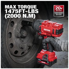 Cordless Impact Gun - 1475Ft-lbs Torque, 2000...